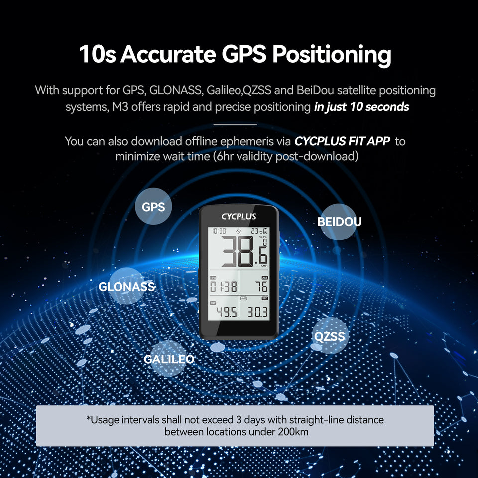 M3 GPS Bike Computer