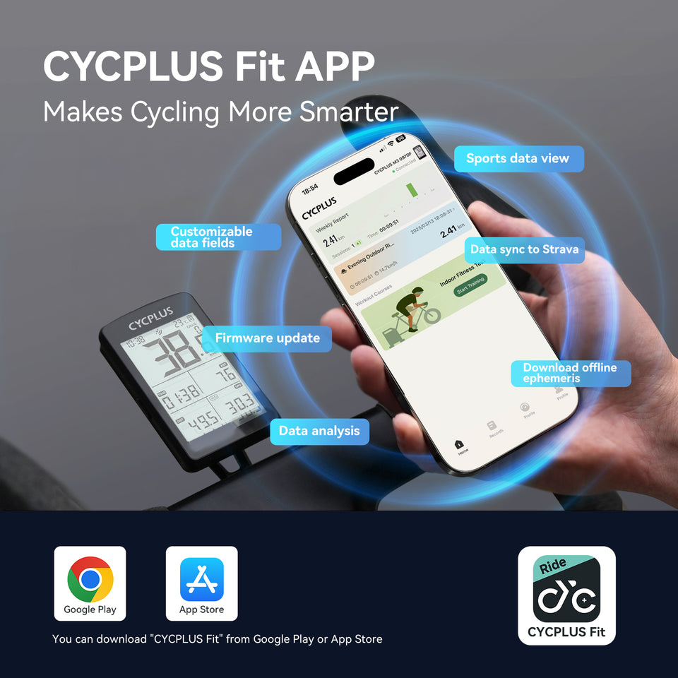 gps fahrradcomputer app M3 GPS Bike Computer – CYCPLUS
