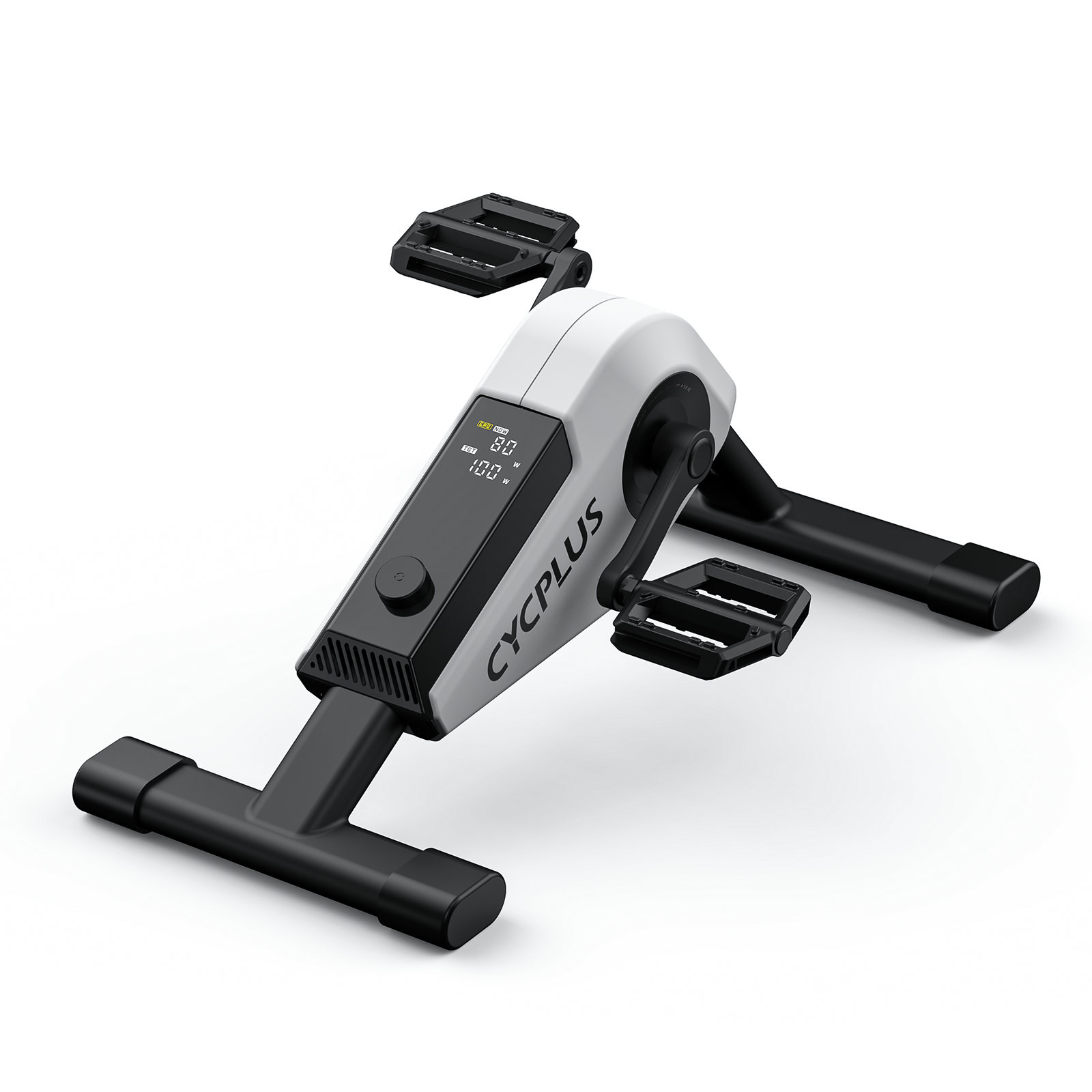 CYCPLUS DC1 Mini Pedal Exerciser, Self-Powered 160W Brushless Motor, ERG Mode & App Sync, Ultra-Quiet Magnetic Resistance, Compact for Office/Home