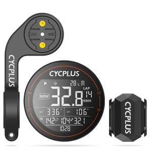 CYCPLUS Bike Computer M2 + Front Mount Z1 + C3 Bike Speed & Cadence Sensor