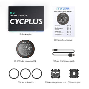 CYCPLUS M2 バイク GPS コンピューター + フロントマウント Z1 
