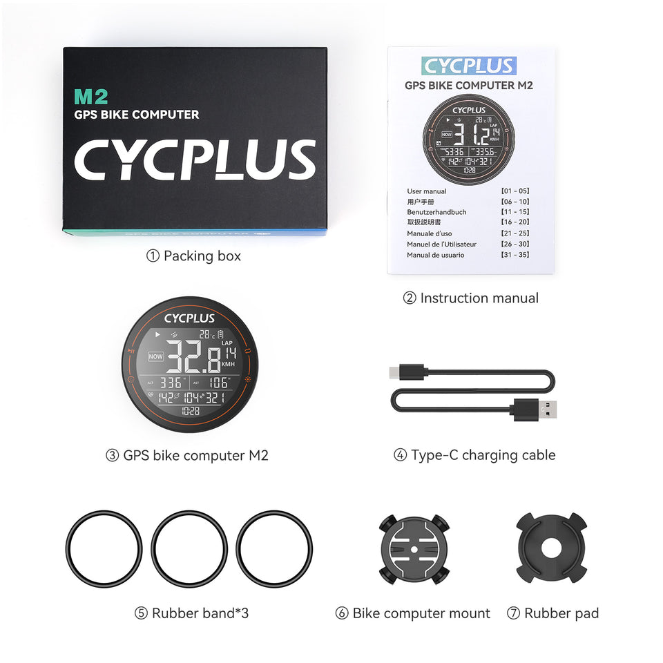 CYCPLUS M2 バイク GPS コンピューター + フロントマウント Z1 