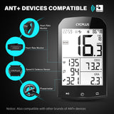 CYCPLUS バイクコンピューター M1 + フロントマウント Z1 + C3 バイクスピード &amp; ケイデンスセンサー