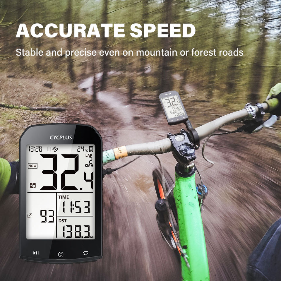 CYCPLUS バイクコンピューター M1 + フロントマウント Z1 + C3 バイクスピード &amp; ケイデンスセンサー