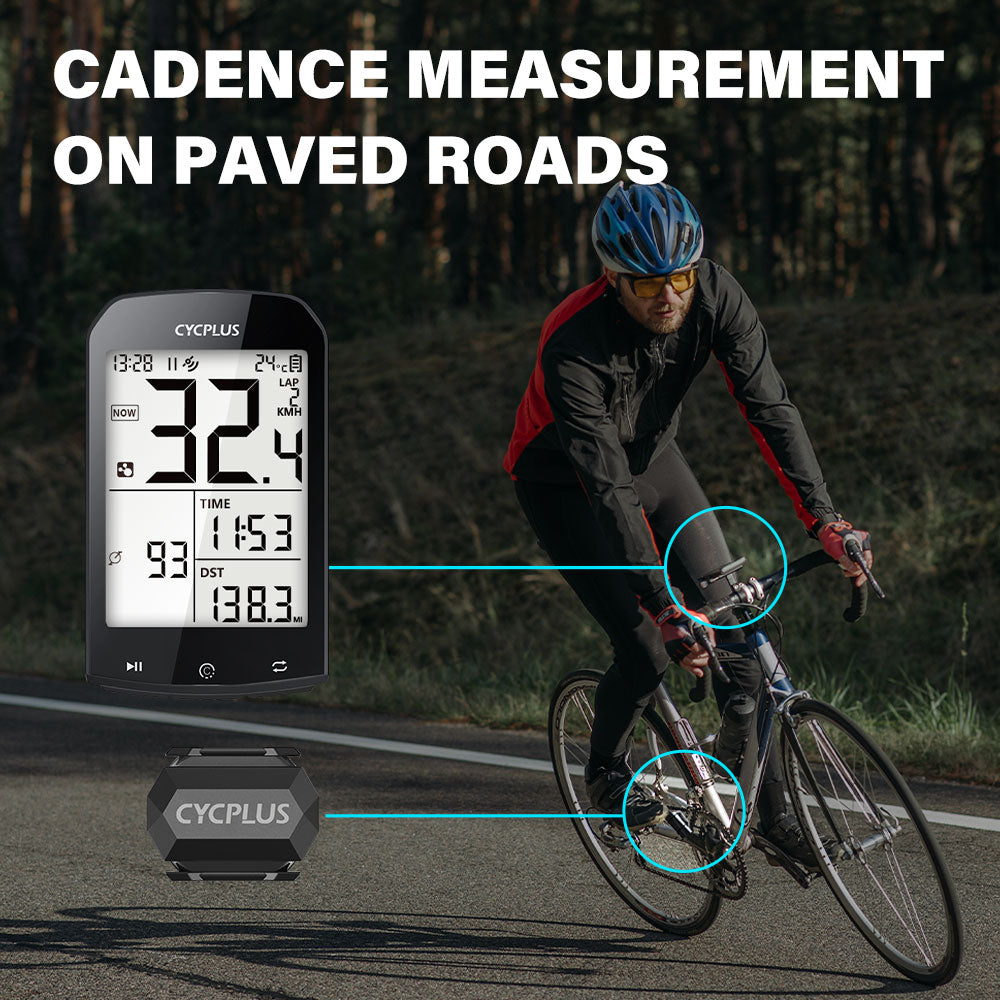 CYCPLUS Bike Computer M1 + Front Mount Z2 + C3 Bike Speed & Cadence Se