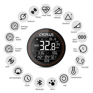 CYCPLUS M2 バイク GPS コンピューター + フロントマウント Z1 